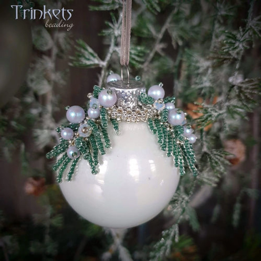 Tutorial for ornament 'Berry Branches' - English - Trinkets beading