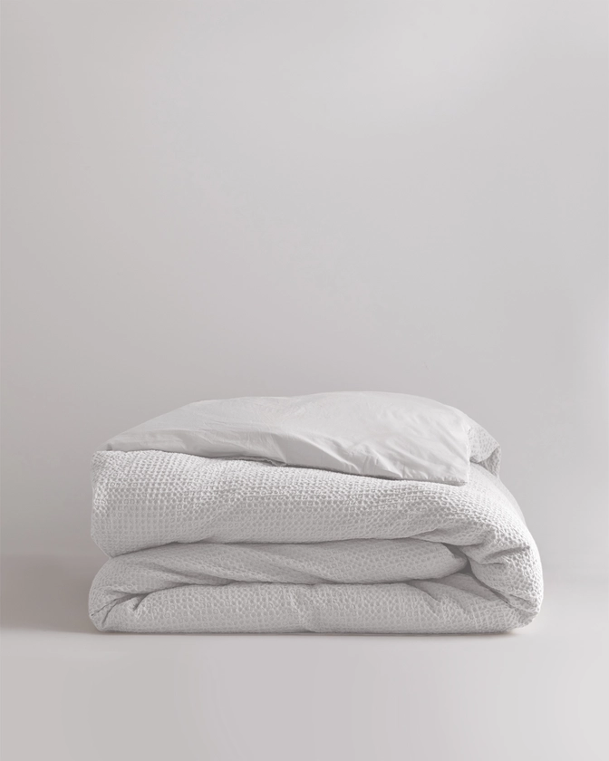 Organic Luxe Waffle Duvet Cover