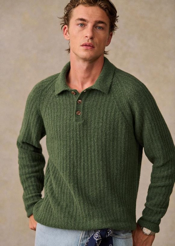 Minty Sweater - Green - Wool - Octobre Éditions