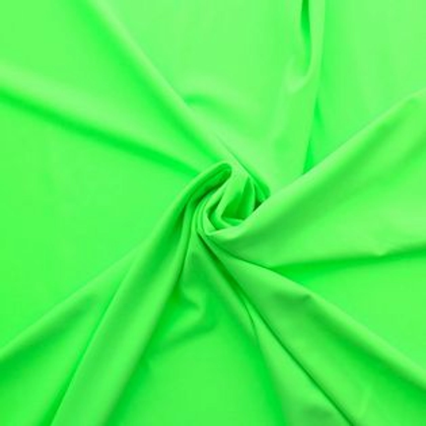 Tissu lycra maillot de bain - Vert fluo | Rascol