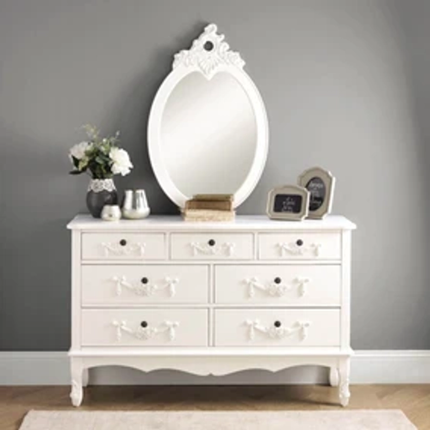 Toulouse 7 Drawer Chest, Ivory