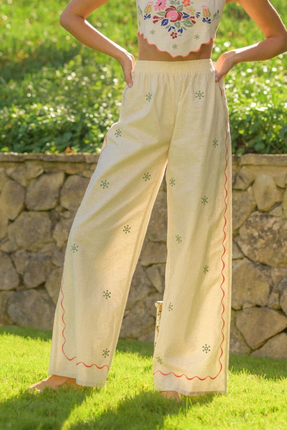 Valencia Embroidered Pant