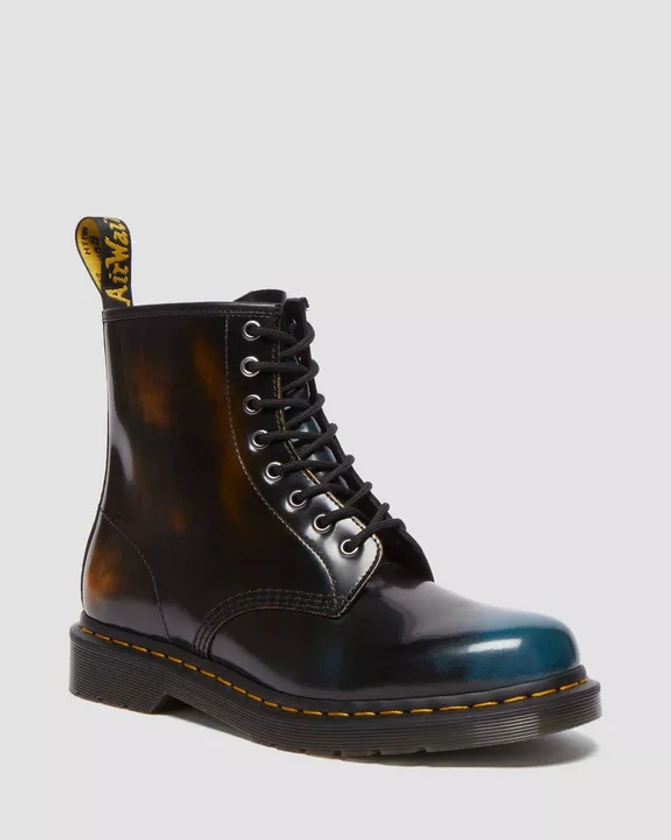 DR MARTENS Boots 1460 en cuir Brush Off &agrave; lacets