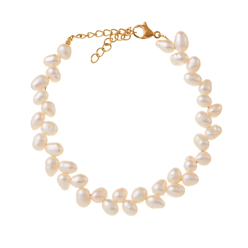 NINA - PEARL BRACELET - GOLD