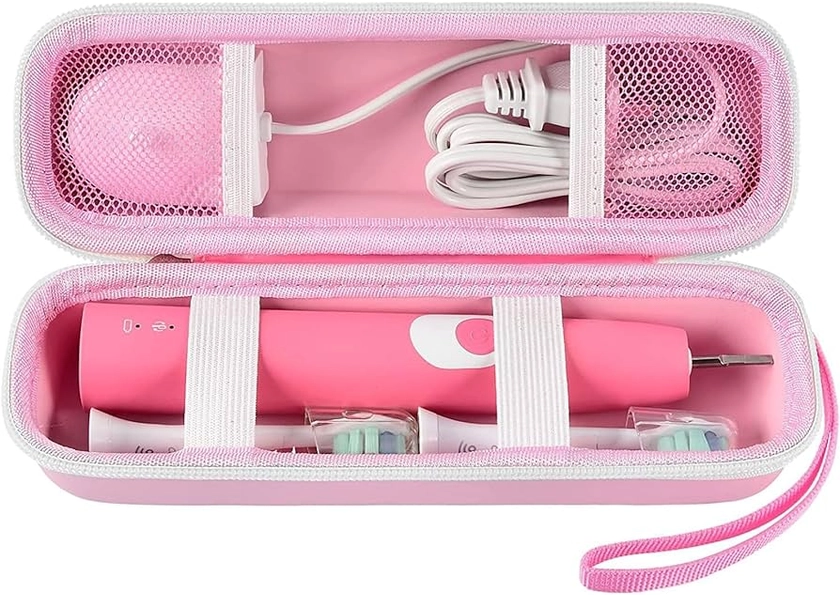 Amazon.com: Case Compatible with Philips for Sonicare for ProtectiveClean 4100 6100 5100 6500 7500 Rechargeable Electric Toothbrush.Travel Bag Holder for Oral-B Pro 1000 5000 7500 7000 6000 9600 - Pink (Box Only) : Health & Household
