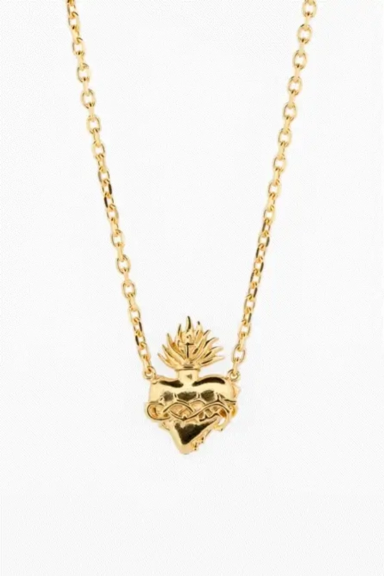 Sacred Heart Locket I Gold