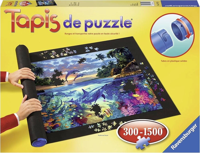 Ravensburger - Accessoire pour puzzles enfants et adultes - Tapis de puzzle antiglisse - Pour les puzzles jusqu'au 1500 pièces - Réalisez, Rangez, Transportez - 17972 : Amazon.fr: Jeux et Jouets