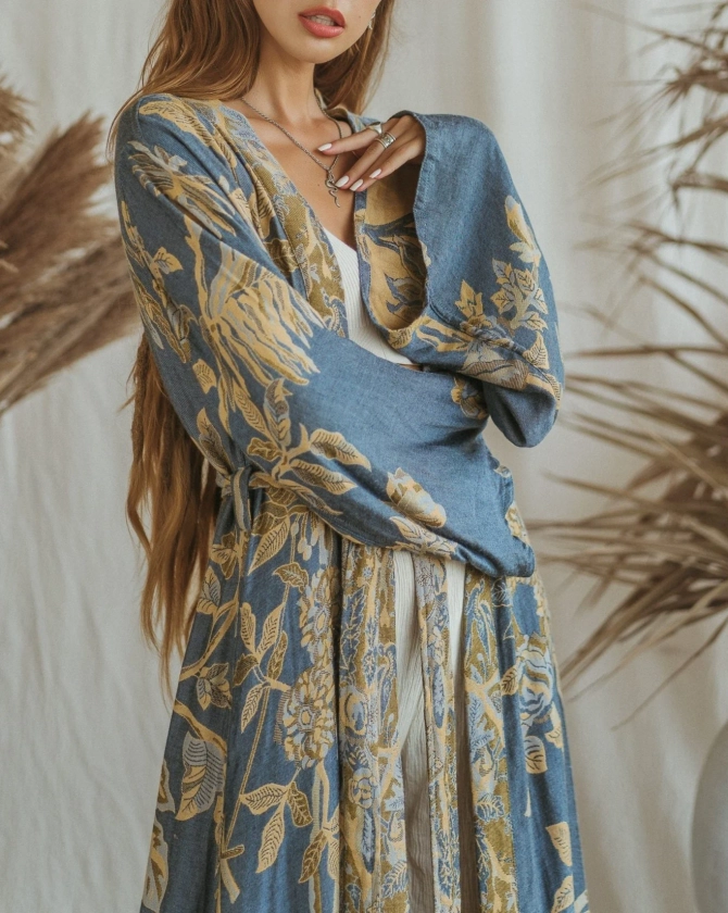 Forget me Not - Maxi Kaftan (Pre order - will ship in Feb/March 2024)