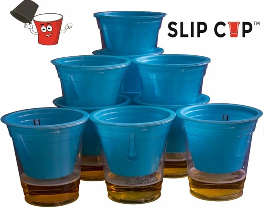 Amazon.com: Slip Cup - Game Cups That Create Clean Beer Pong While Adding 40 Plus New Games-Pack of 20 : Sports & Outdoors