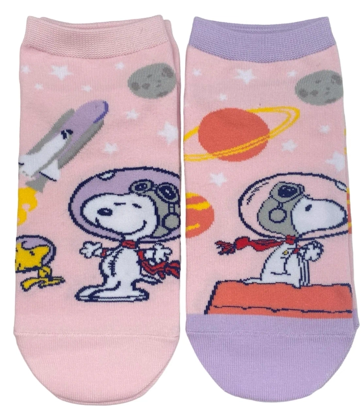 Medias para mujer snoopy serie little space explorer rosa - Snoopy