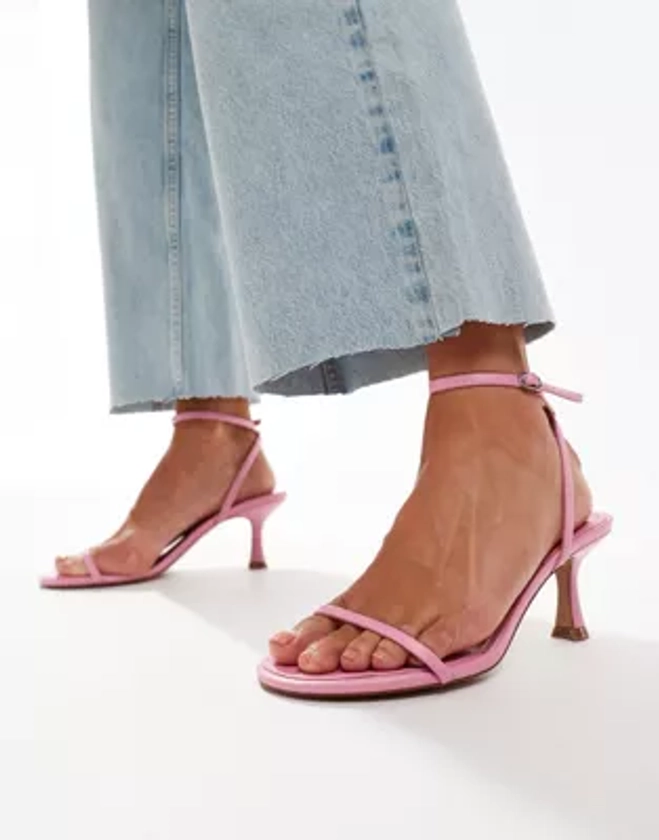 Mango - Sandales à talon mi-haut - Rose | ASOS