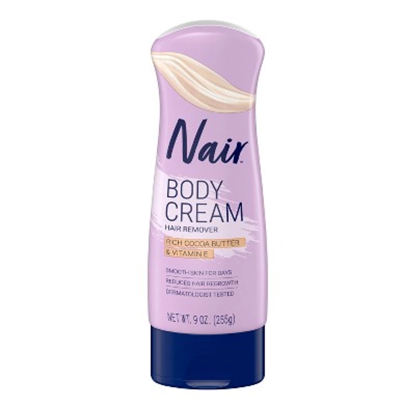Nair Hair Removal Body Cream, Cocoa Butter and Vitamin E - 9.0oz
