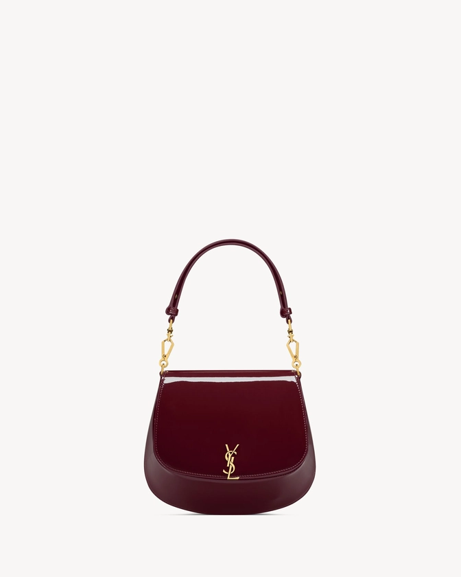 VOLTAIRE TOP HANDLE EN CUIR VERNI | Saint Laurent | YSL.com