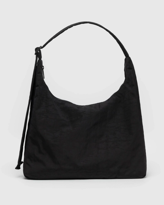 Nylon Shoulder Bag Black - Baggu