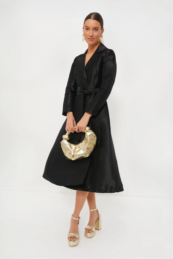 Black Lucille Wrap Dress | Frances Valentine