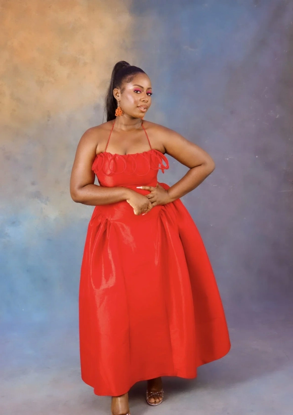 Meraki Midi Dress | African High Fashion | wedding dress | African Clothing Store