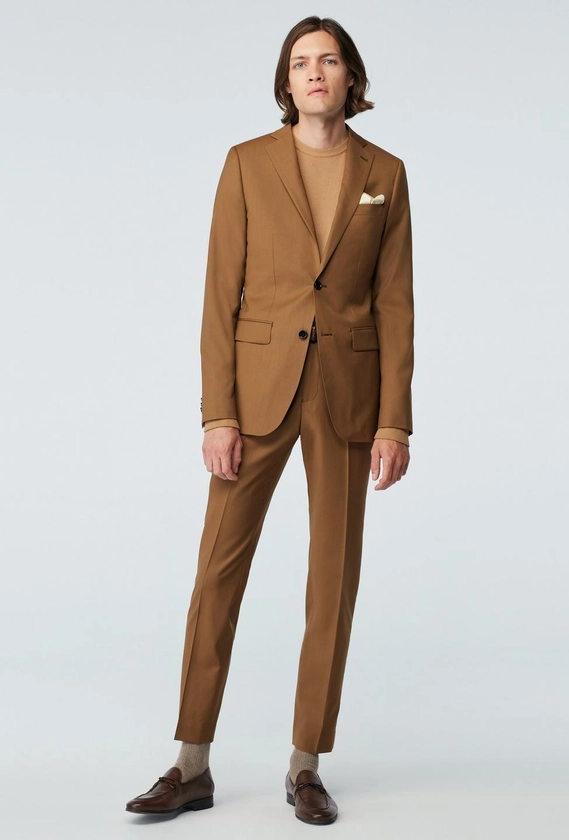 Custom Suits Made For You - Milano Light Brown Suit | INDOCHINO