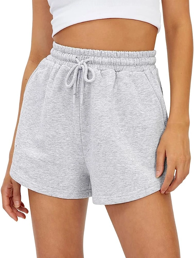 AUTOMET Womens Sweat Shorts Casual Summer Athletic Shorts Comfy Spring Outfits Fall Fashion Clothes 2024 Y2k Gym Running Clothing Grey at Amazon Women’s Clothing store