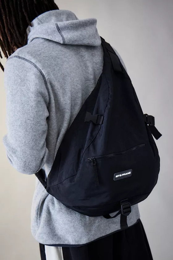 iets frans... Black Sling Backpack