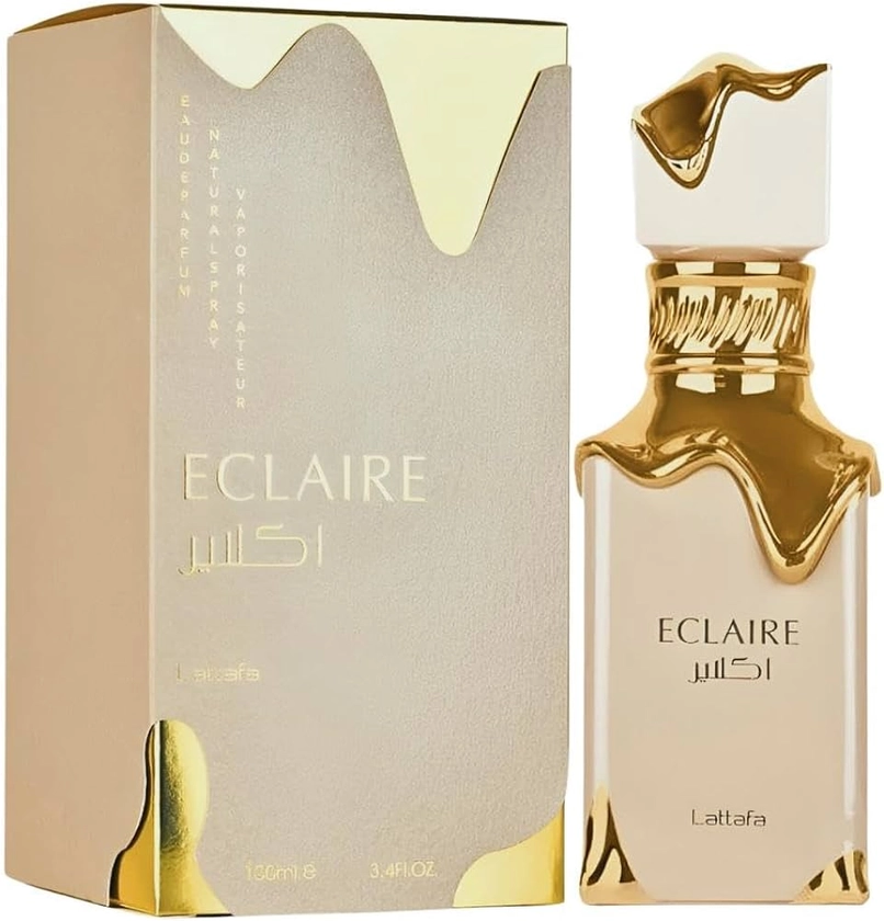 Lattafa Eclaire Eau de Parfum Spray for Women, 3.4 Ounce