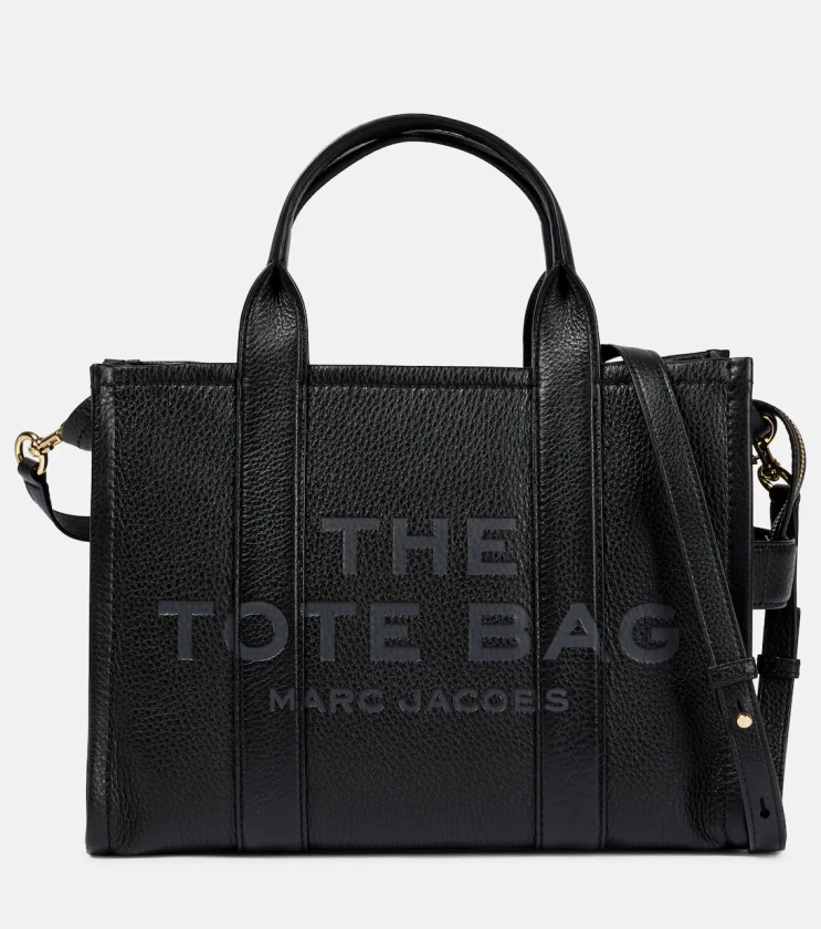 The Medium Leather Tote Bag in Black - Marc Jacobs | Mytheresa