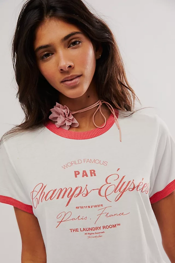 The Laundry Room Champs-Élysées Perfect Ringer Tee