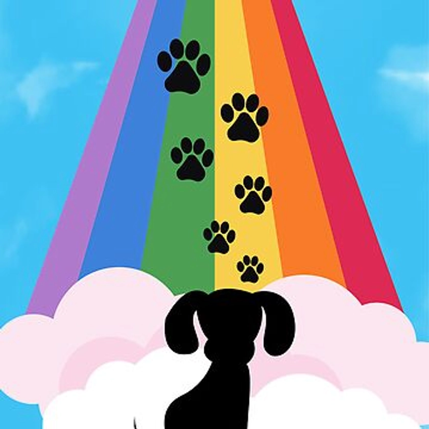 "Rainbow Bridge-Dog" Magnet for Sale by StellaLuna-art