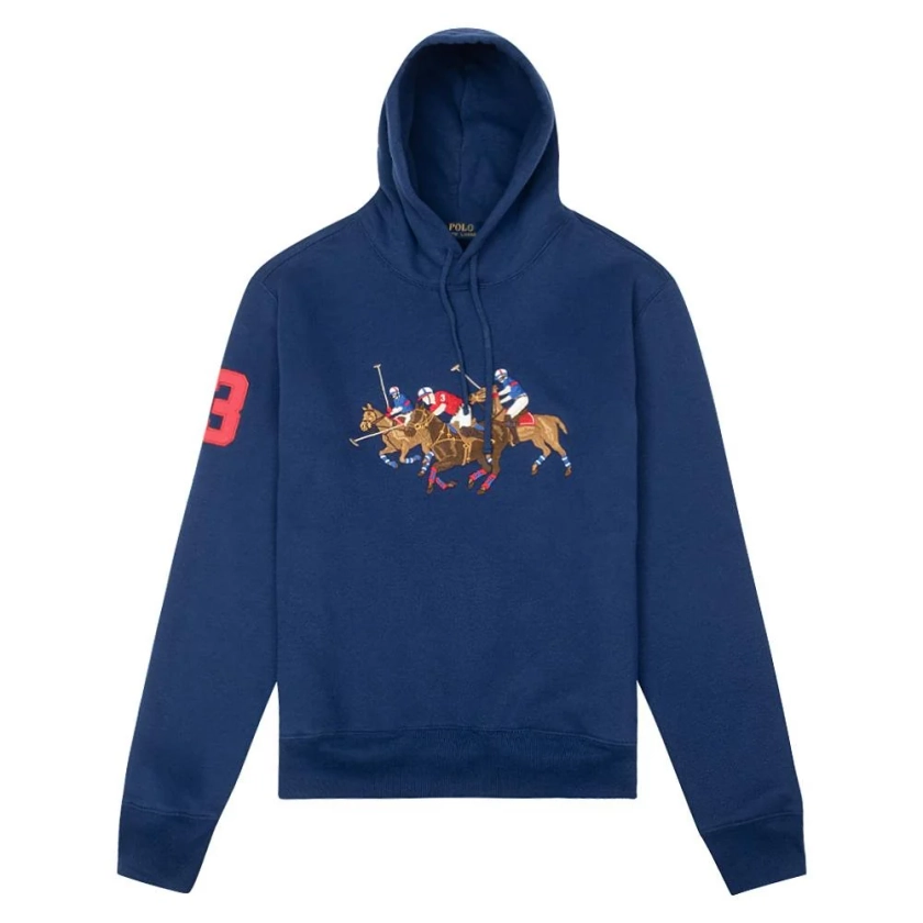 Triple Pony Hoodie | Navy