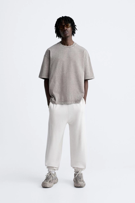 RELAXED FIT T-SHIRT WITH RIPS