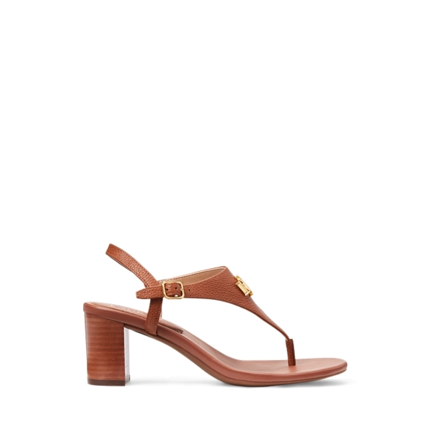Westcott II Tumbled Leather Sandal for Women | Ralph Lauren® UK