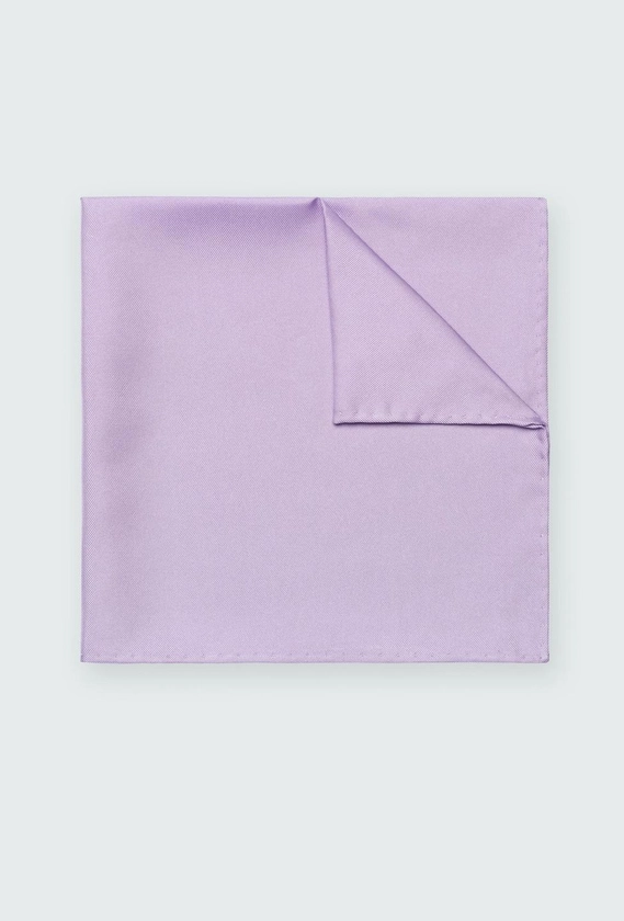Dusty Lilac Silk Pocket Square