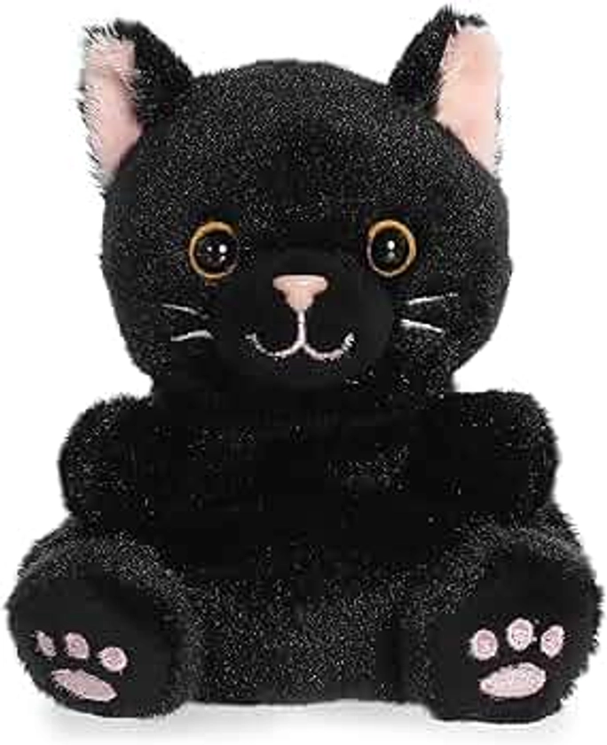 Aurora® Adorable Palm Pals™ Twilight Black Cat™ Stuffed Animal - Pocket-Sized Play - Collectable Fun - 5 Inches