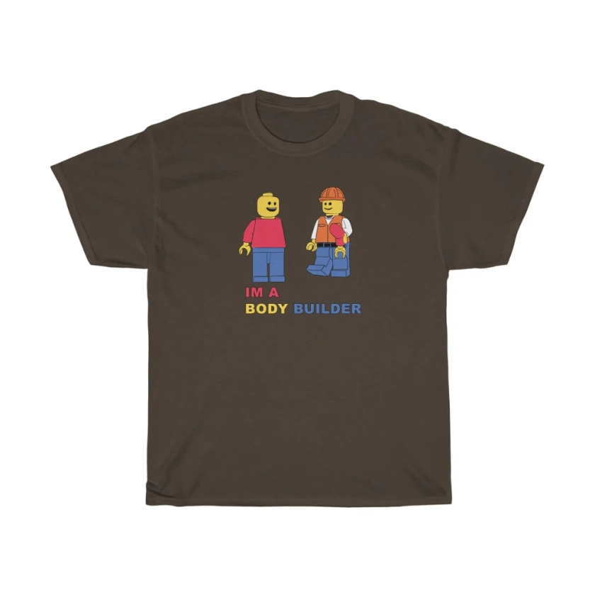 "I'M A BODY BUILDER" Funny Lego Builder T-Shirtt