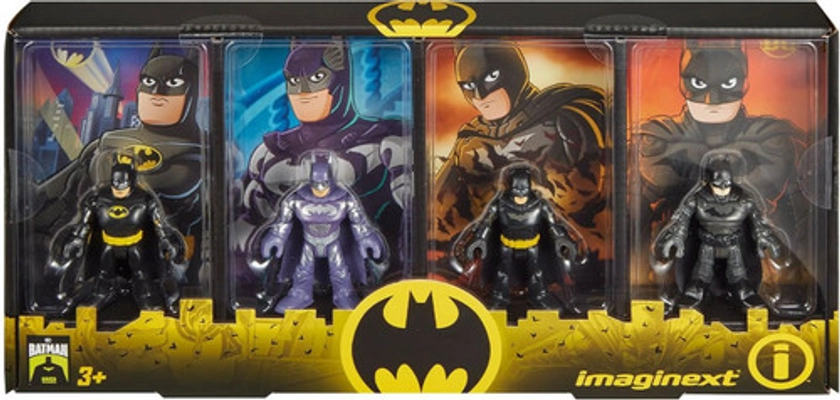 Fisher Price DC Super Friends Imaginext Batman Action Figure 4-Pack [85th Anniversary] (Pre-Order ships September)