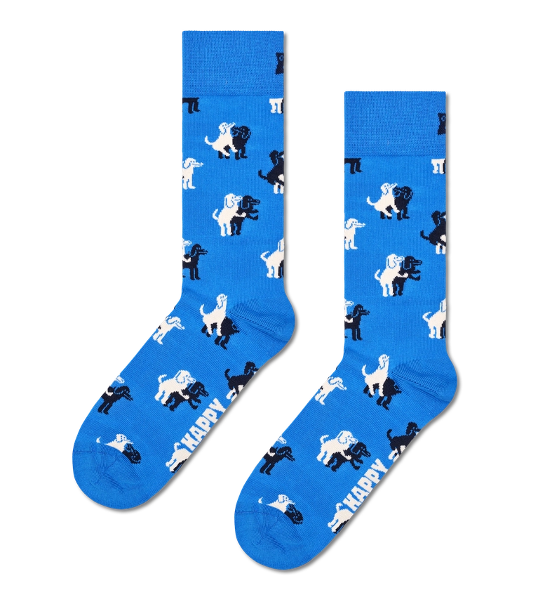 Blue Doggy Style Crew Sock | Happy Socks NL