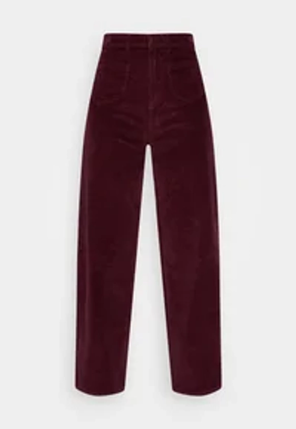 ONLY ONLHOPE GLOBAL EBBA POCKETS - Pantalon classique - winetasting/bordeaux - ZALANDO.FR