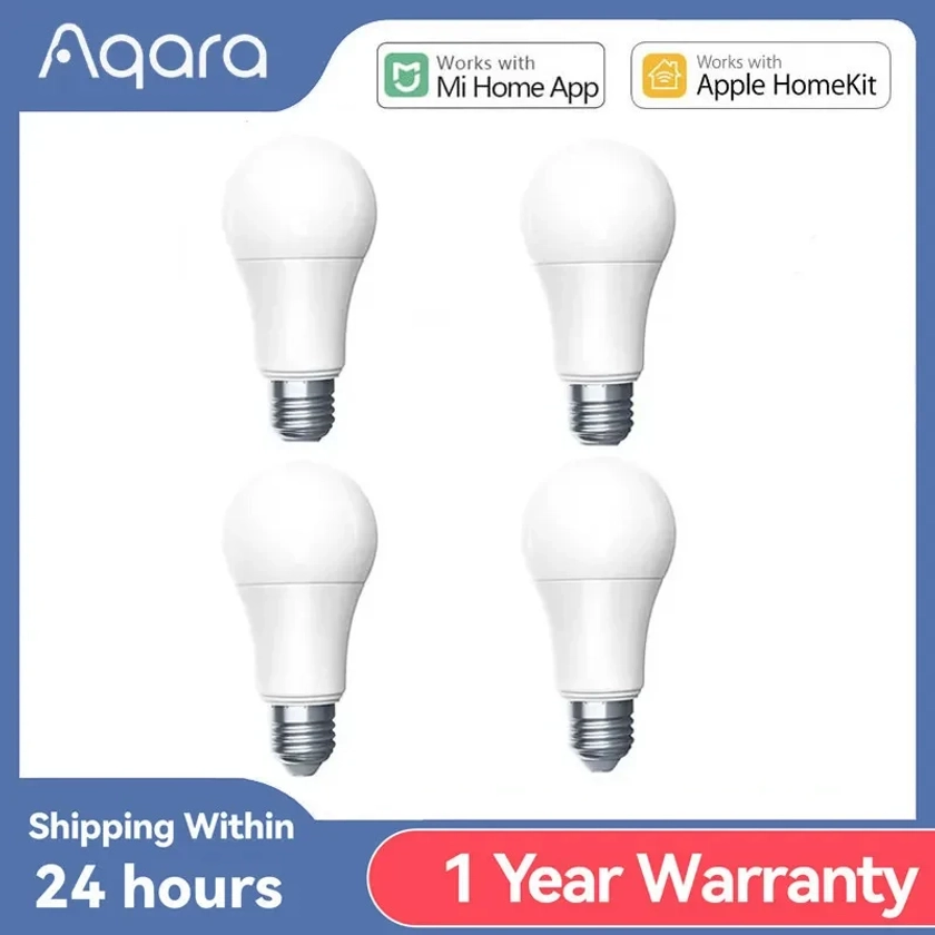 Aqara-Support d'ampoules LED intelligentes, 2700K-6500K, 220-240V, température réglable du document, pour Xiaomi Mi Home HomeKit - AliExpress 44