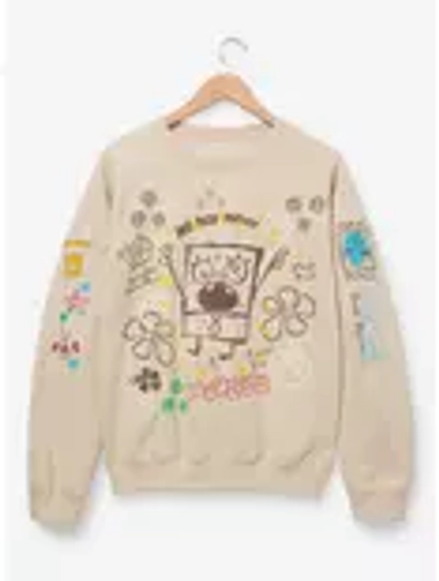 SpongeBob SquarePants DoodleBob Allover Icons Crewneck - BoxLunch Exclusive | BoxLunch