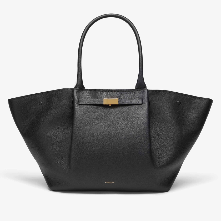 The New York | Black Small Grain | DeMellier