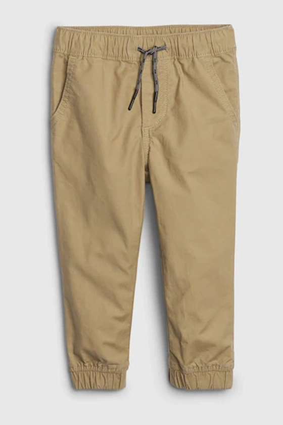 Gap Beige Everyday Cuffed Chino Pull On Joggers