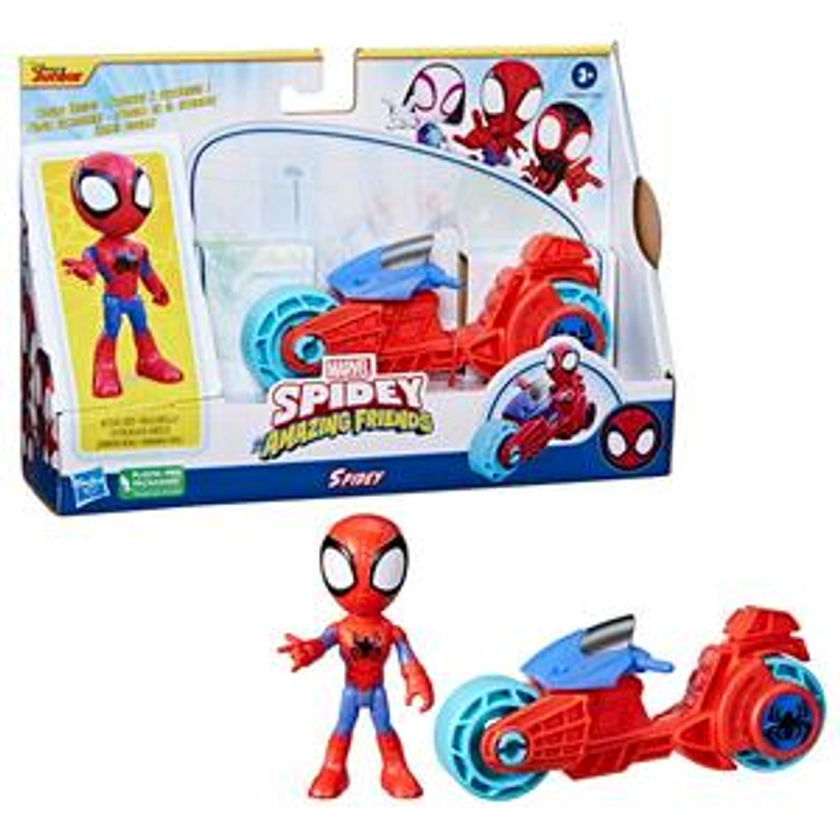 Marvel Spidey and His Amazing Friends Motorcycle and Figure