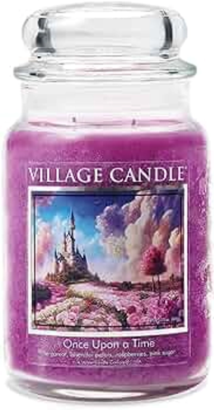 Village Candle Once Upon A Time, Large Glass Apothecary Jar, Scented Candle, 21.25 Oz