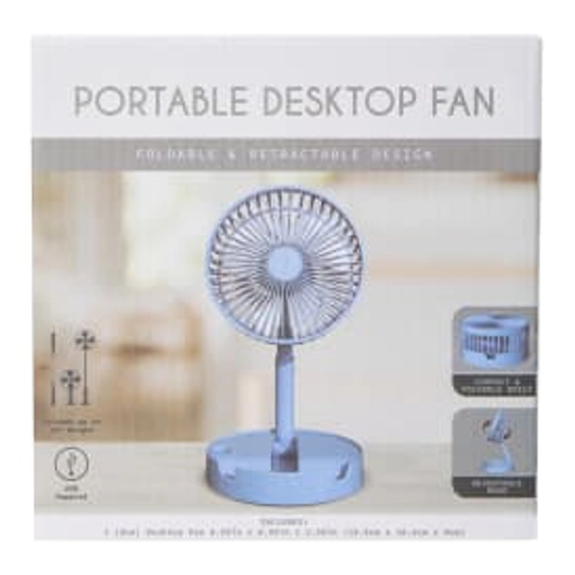 Portable Desktop Fan 3.55in x 6.50in