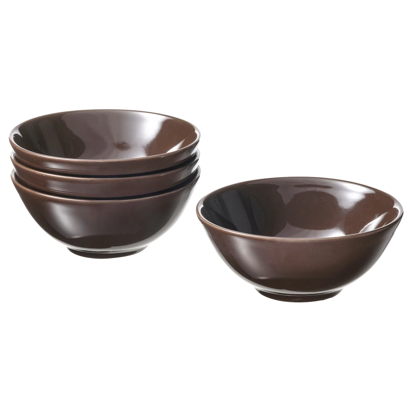 FÄRGKLAR bowl, glossy brown, 12 cm - New Lower Price! - IKEA