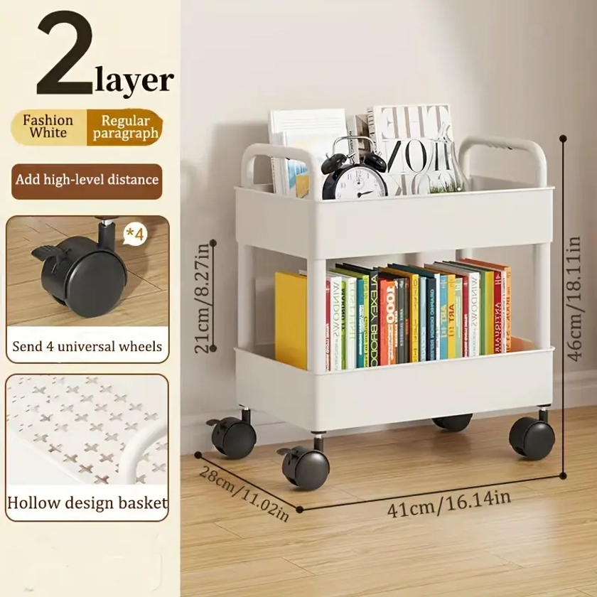 Trolley Storage Rack Bedroom Storage Rack Household Kitchen - Temu