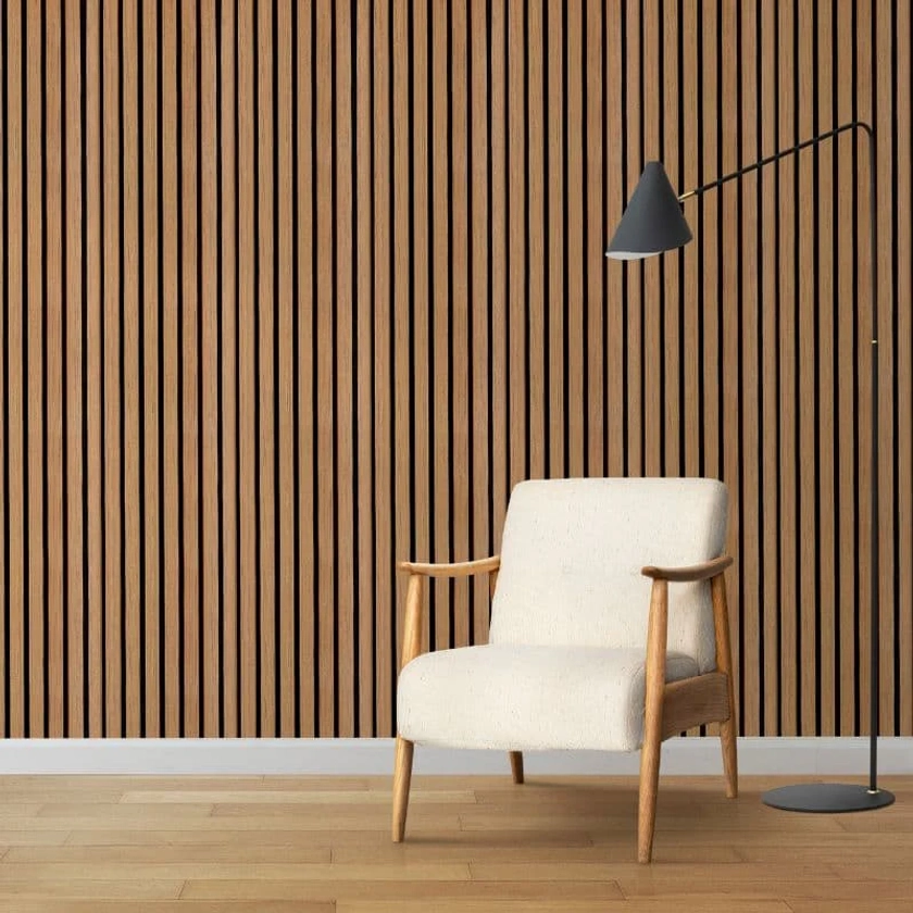 Buy Natural Oak Acoustic Slat Wall Panel | Sulcado | Panel Co