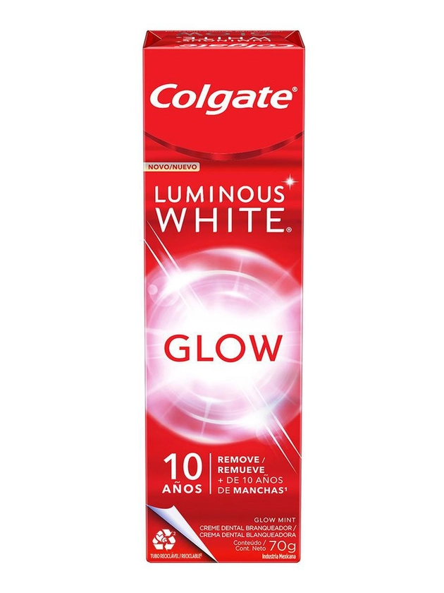 Creme Dental Clareador Colgate Luminous White Glow 70g | Shopee Brasil