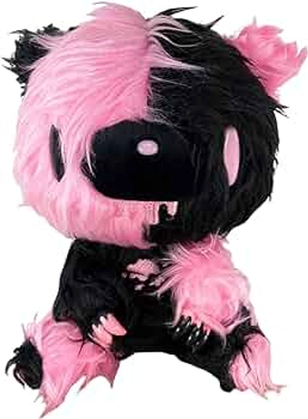 Great Eastern Entertainment Gloomy Bear - Black Pink Gloomy Bear Sitting Pose Long Hair Fur Plush 7" H