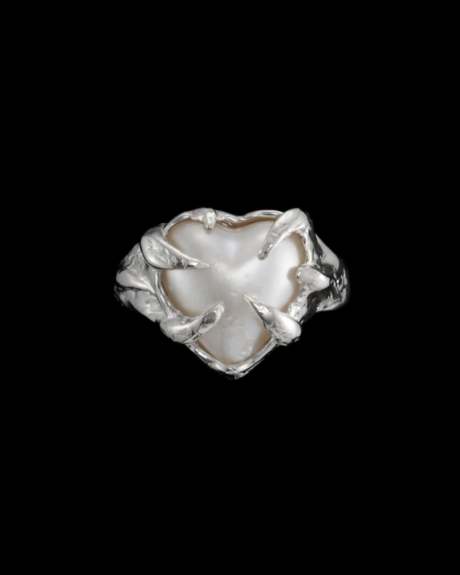 Sterling Silver Pearl Ring