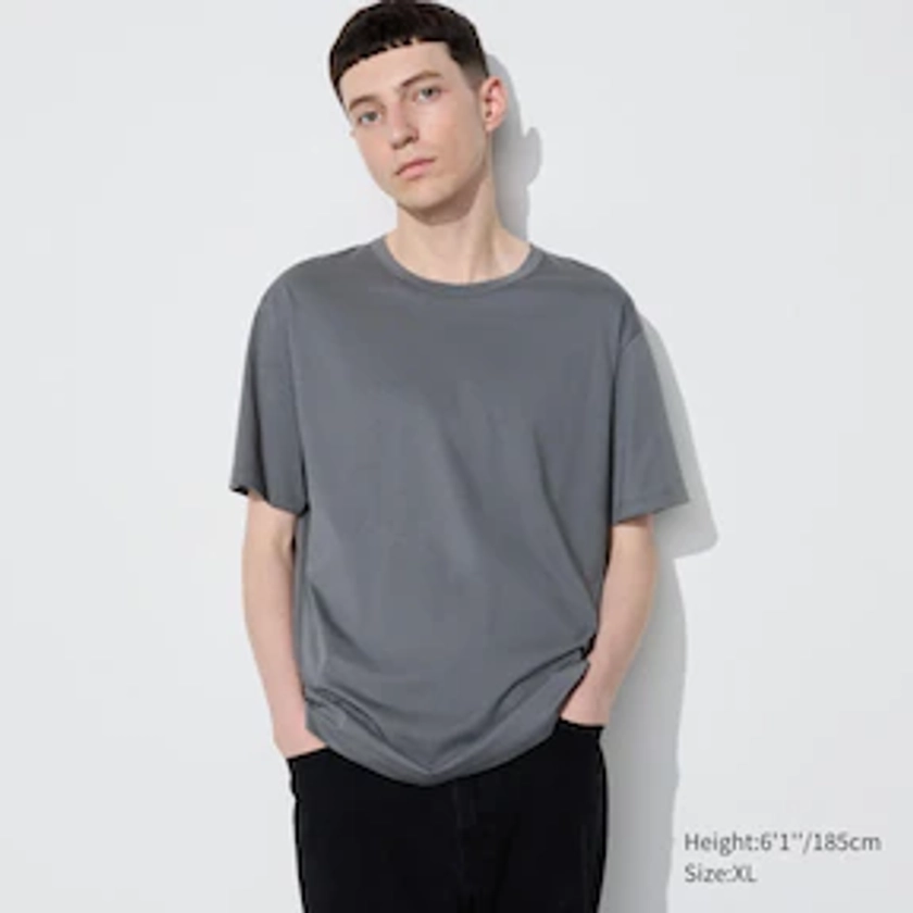 AIRism Cotton Crew Neck Short Sleeve T-Shirt